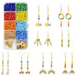 Rainbow Color Seed Beads DIY Earring Making Kits