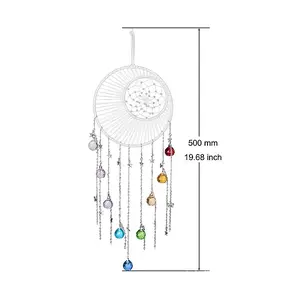 Woven Web/Net with Glass Round Pendant Decorations