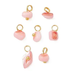 Dyed Natural Freshwater Shell Nuggets Charms