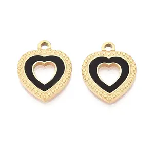 304 Stainless Steel Enamel Pendants