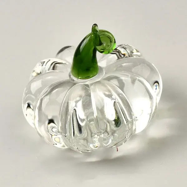 Glass Pumpkin Display Decorations
