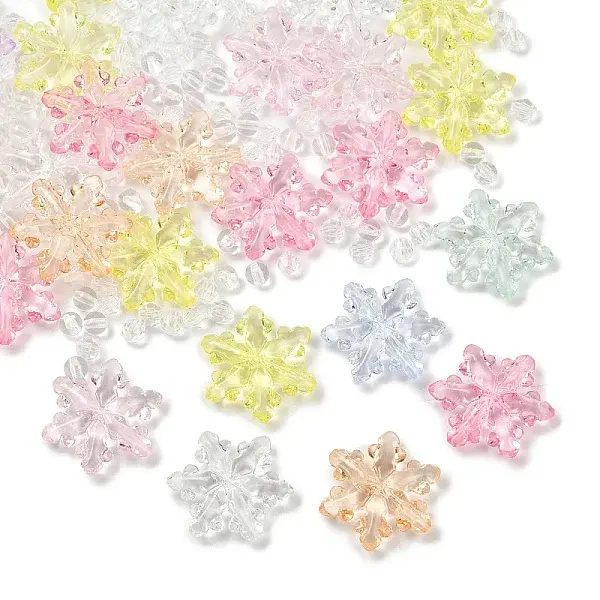 270Pcs 4 Styles Transparent Acrylic Beads