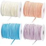 4 Rolls 4 Colors Flat Faux Suede Cord