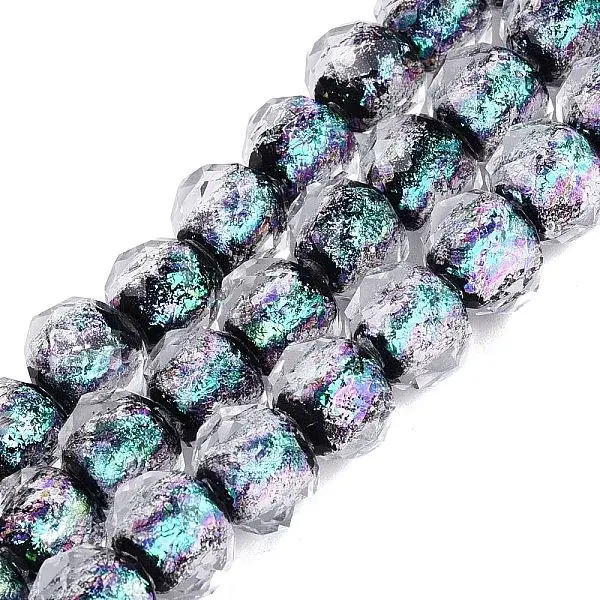 Handmade Foil Glass Lampwork Beads Strands