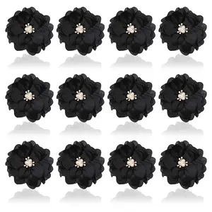 Polyester & Alloy & Acrylic & Abs Flower Ornament Accessories