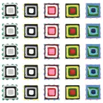 10Pcs 5 Colors Painted Glass Beads Enamel Beads