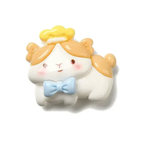 Cat Shape Opaque Resin Cabochons