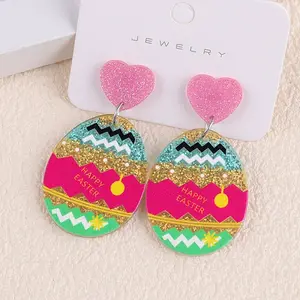 Easter Acrylic Dangle Stud Earrings