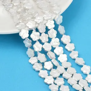 Electroplate Shell Pearl Beads Strands