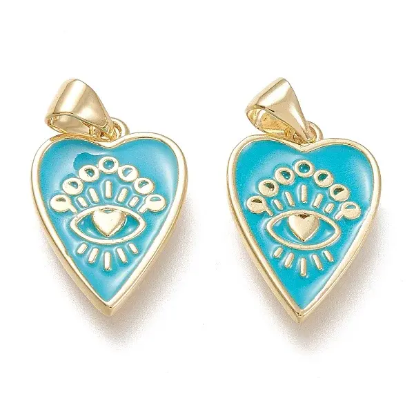 Brass Enamel Pendants