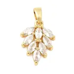 Brass Micro Pave Cubic Zirconia Pendants