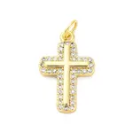 Brass Micro Pave Cubic Zirconia Pendants