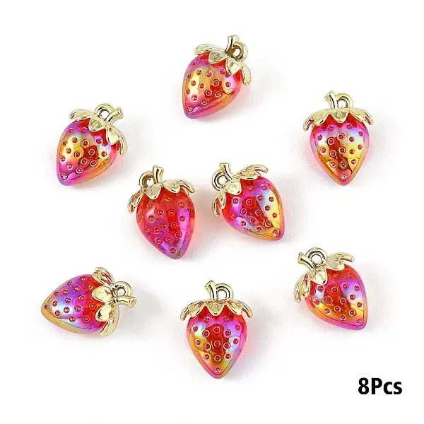 Transparent Acrylic with Alloy Pendants