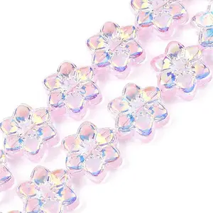 Electroplate Glass Beads Strands