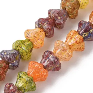 Painted Glass Beads Strands