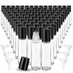 150Pcs Glass Essential Oil Empty Roller Ball Bottles
