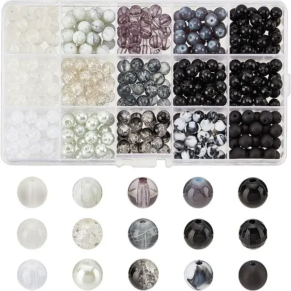 Acrylic & Glass Round Beads