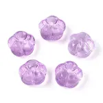 Transparent Glass Flower Beads