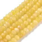 Dyed Natural Malaysia Jade Rondelle Beads Strands