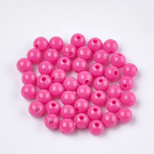 Opaque Plastic Beads