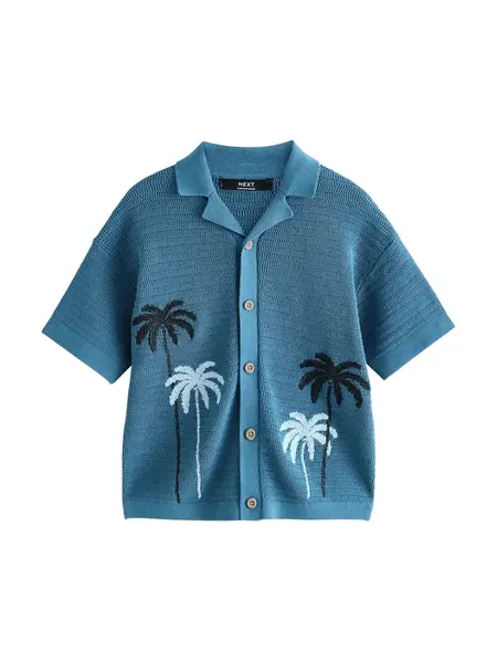 Next Kardigán  modrá / pastelovo modrá / čierna