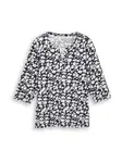 Tom Tailor Women + Tričko  námornícka modrá / biela