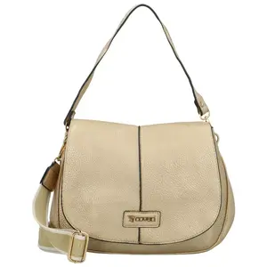 Trendy dámská koženková kabelka na rameno Coveri Grayson new, zlatá