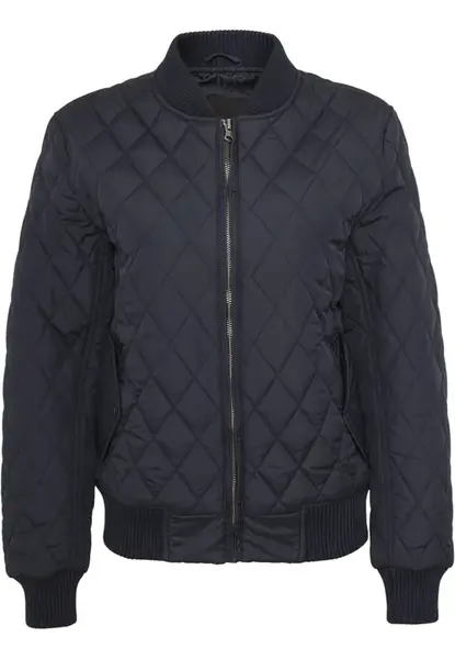 Urban Classics Prechodná bunda 'Diamond Quilt'  námornícka modrá