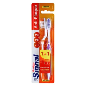 Signal Anti-Plaque zubní kartáčky medium 2 ks 2 ks