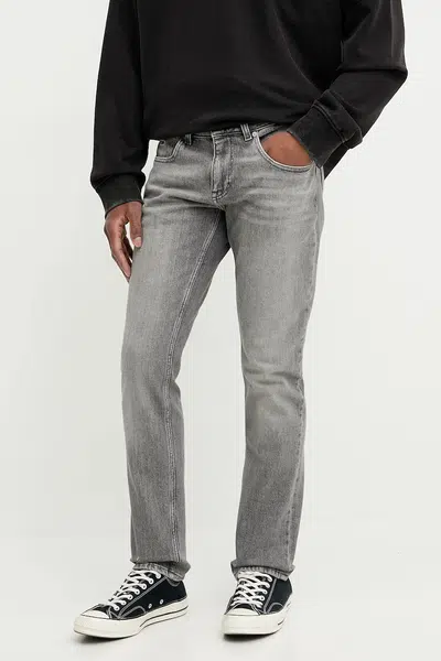 Džíny Tommy Jeans pánské, šedá barva, DM0DM21379