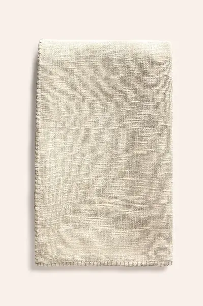 Bavlněný přehoz Calma House 240x260 cm béžová barva