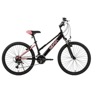 Odlehčené juniorské kolo Olpran Formica ALU 24" - model 2026 15" (135-155 cm) černá/růžová