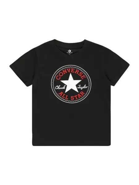 CONVERSE Tričko  červená / čierna / biela