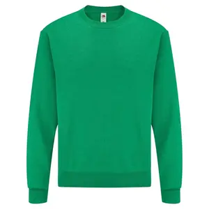 Green Men's Set-in Sweat Fruit of the Loom