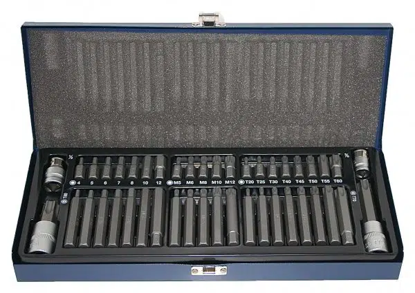 Bity Imbus, TORX s otvorem a XZN, s adaptéry, sada 44 ks - ASTA
