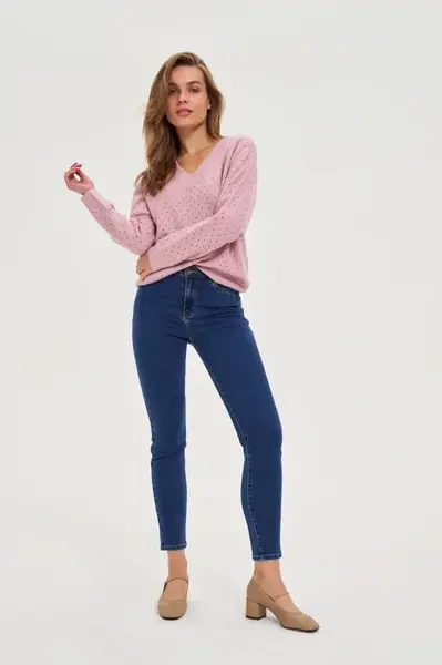 Marisse WOMEN'S JEANS Z-JE-4810 NAVY