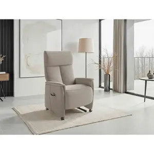 Sit & More RELAXAČNÍ KŘESLO, textil, šedohnědá