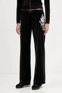 Velurové teplákové kalhoty Juicy Couture Wrap You Up