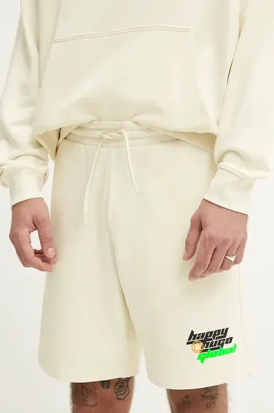 Bavlněné šortky Hugo Blue