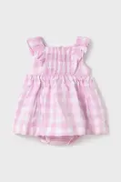 Dětské bavlněné šaty Mayoral růžová barva, mini, 1912