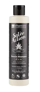 LASAPONARIA Pánský sprchový gel a šampon s konopím 2v1 BIO 200 ml