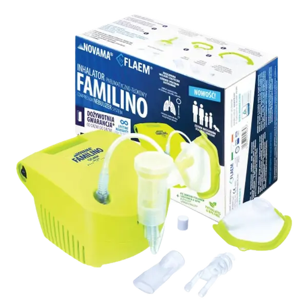 NOVAMA FAMILINO by FLAEM Pneumatický pístový inhalátor s nebulizéry
