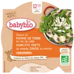 BABYBIO brambory a fazolky s krůtími plátky 230 g