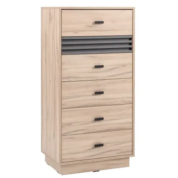 Komoda se zásuvkami Ancona, 60 cm, dub estana/antracit