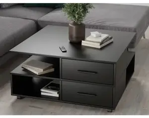 Konferenční stolek na kolečkách Tomas, černý