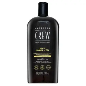 American Crew 3-in-1 Ginger + Tea šampon, kondicionér a sprchový gel 1000 ml