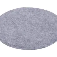 Podsedák na židle Davos, šedý, kulatý 38 cm