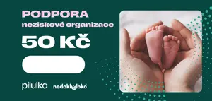 PILULKA Dobročinný poukaz na podporu organizace Nedoklubka 50 Kč
