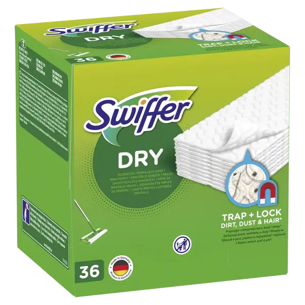 SWIFFER Sweeper Prachovky Na Podlahu, Zachycují Prach 36 ks