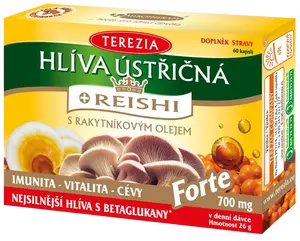 TEREZIA Hlíva ústřičná s REISHI FORTE 60 tobolek